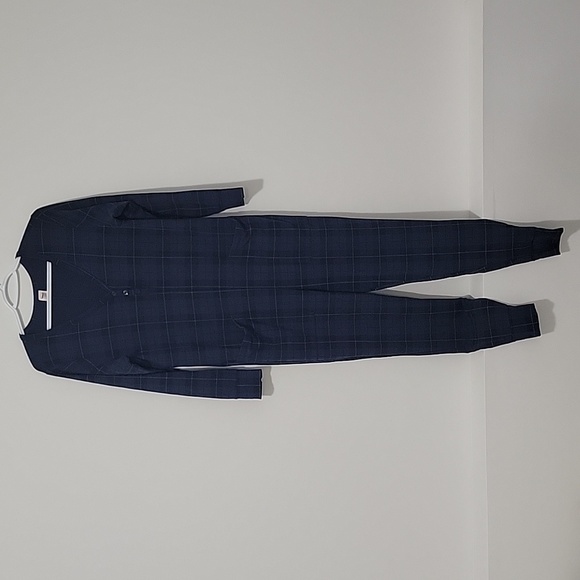 Smash + Tess || Wednesday Romper, Blue Tartan, Medium - Picture 3 of 9